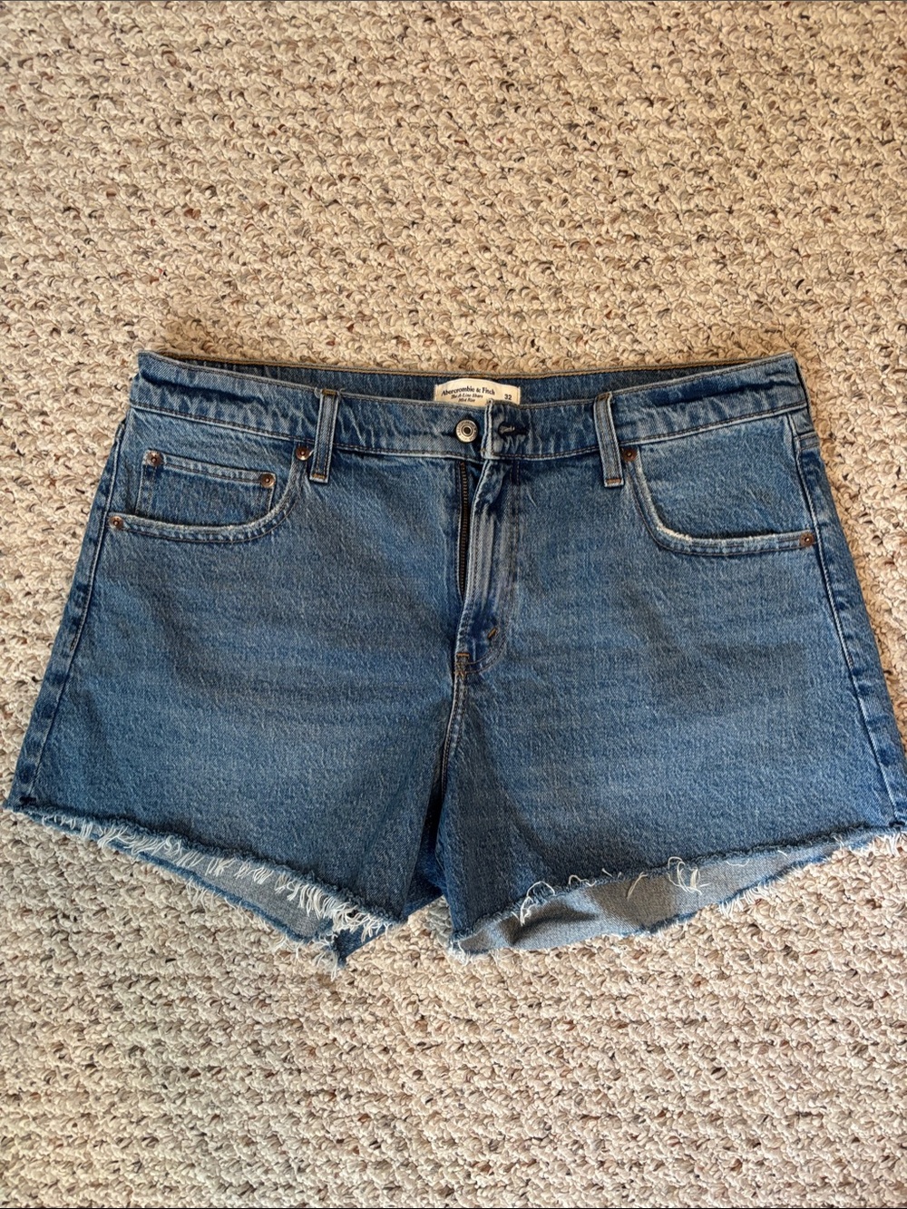 Abercrombie & Fitch Vintage Blue Denim Cutoff Shorts like new